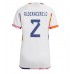 België Toby Alderweireld #2 Voetbalkleding Uitshirt Dames WK 2022 Korte Mouwen